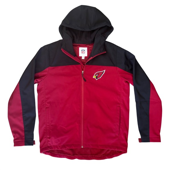 NFL Other - Arizona Cardinals NFL Jacket Mens M Hooded Full Zip Fleece Lined Weatherproof